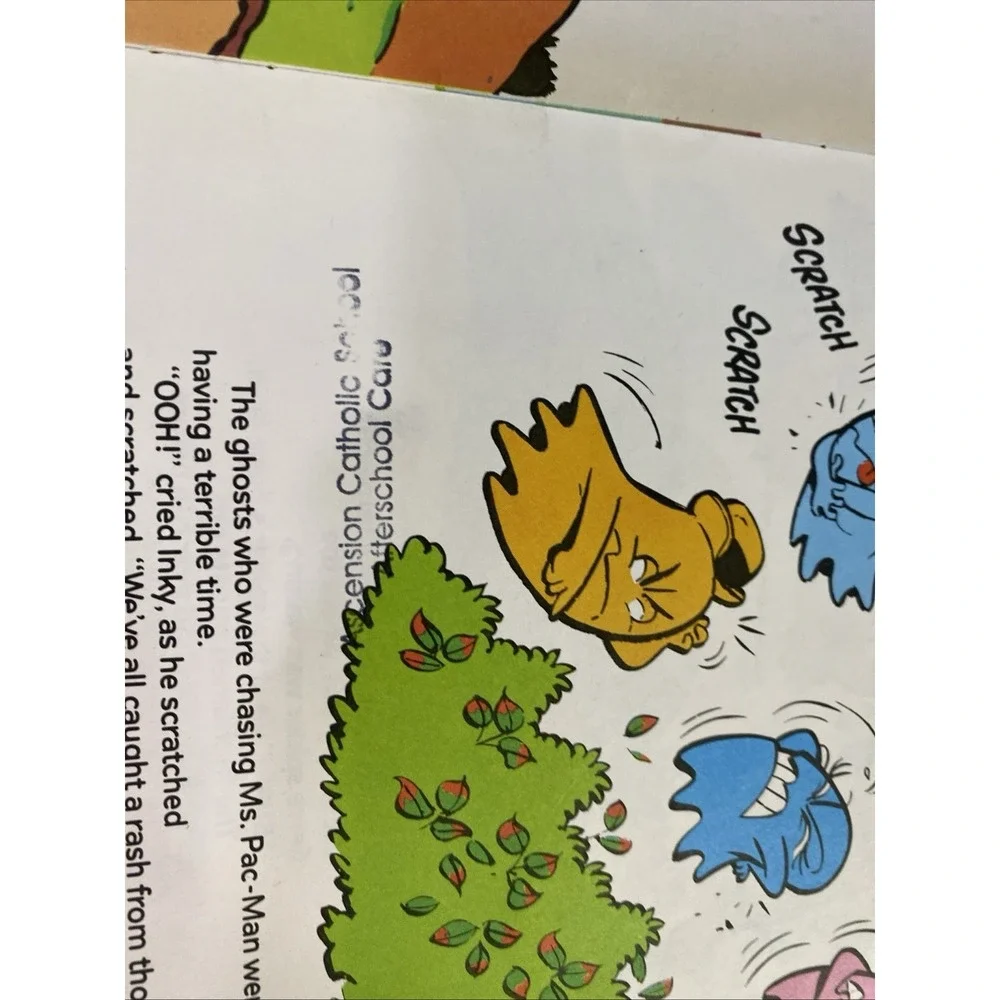 Golden Ms. Pac-Man's Prize Pupil Childrens OS Yellow‎ Good 1983 Vintage Book